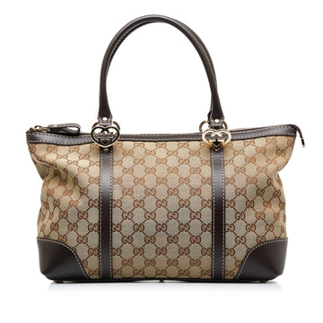 GUCCI GG Canvas Lovely Tote Bag