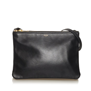 Celine Large Trio Leather Crossbody Bag