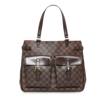 LOUIS VUITTON Damier Ebene Uzes Tote Bag