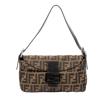 FENDI Zucca Double Flap Baguette