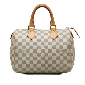 LOUIS VUITTON Damier Azur Speedy 25 Boston Bag