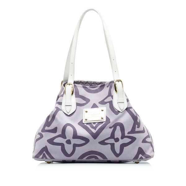 Louis Vuitton, Bags, Louis Vuitton Tahitienne Cabas Canvas Pm Purple