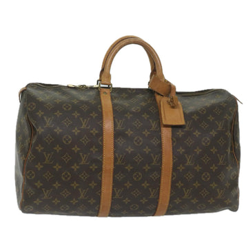 LOUIS VUITTON Monogram Keepall 50 Boston Bag M41426 LV Auth 60415