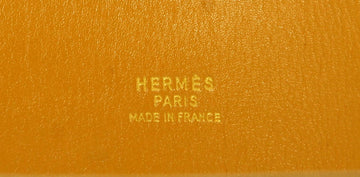 Hermes CDC Medor gold leather belt