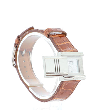 Hermes Glissade 18k White Gold Watch