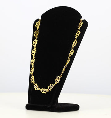 Golden Christian Dior CD necklace