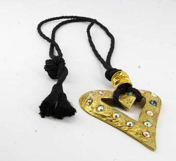 Necklace Rimbaud Heart shape Multicolour beads