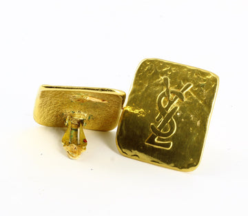 Yves Saint Laurent Golden Clip Earrings
