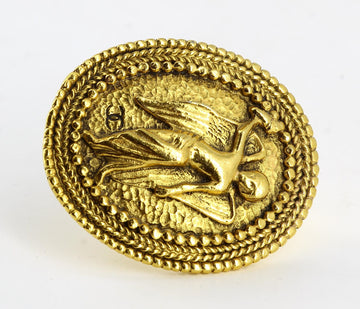 Chanel Golden Circle Brooch, Little Angel In The Centre