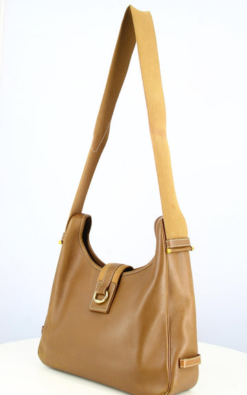 Hermes Handbag Brown leather