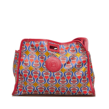 FENDI Royale Print Stamp Patch Runaway Handbag