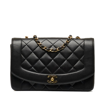 CHANEL Medium Lambskin Diana Flap Crossbody Bag