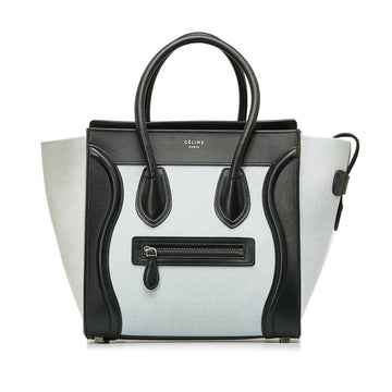 CELINE Micro Canvas Luggage Tote Tote Bag