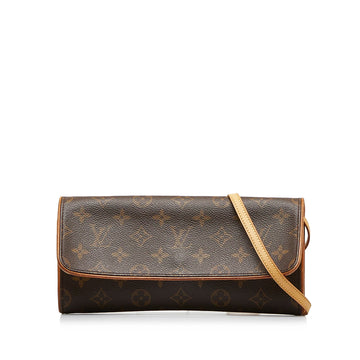 LOUIS VUITTON Monogram Pochette Twin GM Crossbody Bag