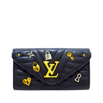 LOUIS VUITTON New Wave Lock Love Wallet Long Wallets