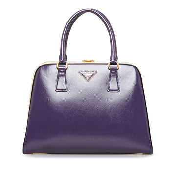 PRADA Saffiano Pyramid Frame Handbag