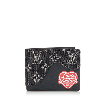 Louis Vuitton Nigo Monogram Denim Slender Wallet Small Wallets