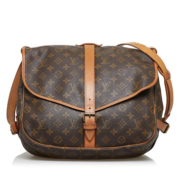 LOUIS VUITTON Monogram Saumur 35 Crossbody Bag