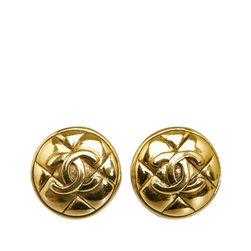 CHANEL CC Clip On Earrings Costume Earrings