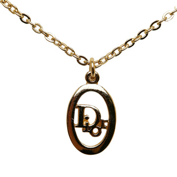 DIOR Gold-Tone Pendant Necklace Costume Necklace