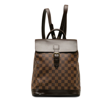 LOUIS VUITTON Damier Ebene Soho Backpack