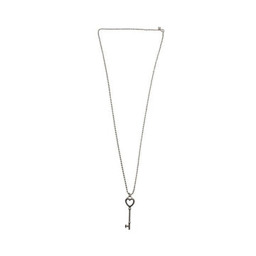 TIFFANY & CO Silver Key Pendant With Ball Chain