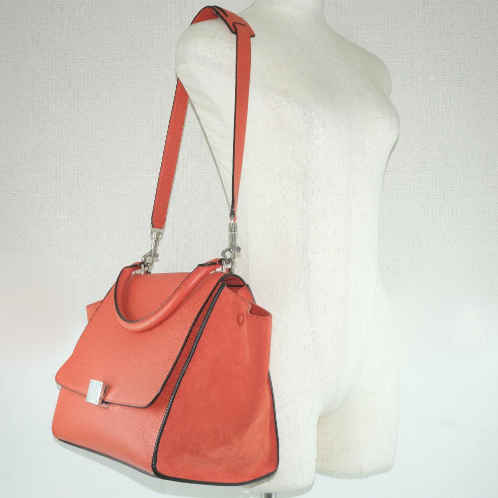 Celine trapeze store red