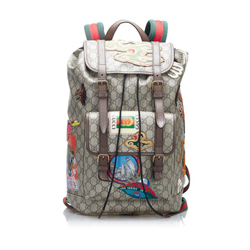 GUCCI GG Supreme Courrier Backpack