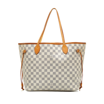 LOUIS VUITTON Damier Azur Neverfull MM Tote Bag