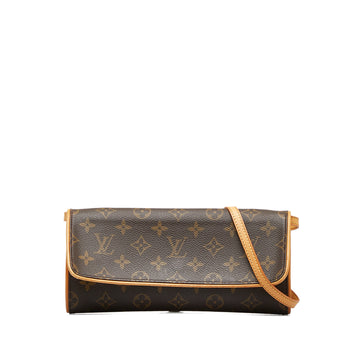 LOUIS VUITTON Monogram Pochette Twin GM Crossbody Bag