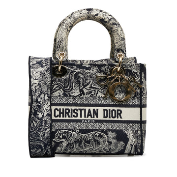 DIOR Medium Toile de Jouy Lady D-Lite Satchel