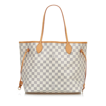 Louis Vuitton Damier Azur Neverfull MM Tote Bag