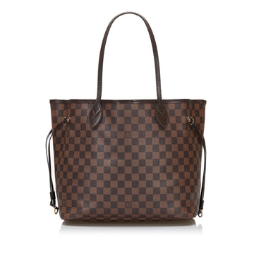 LOUIS VUITTON Damier Ebene Neverfull MM Tote Bag