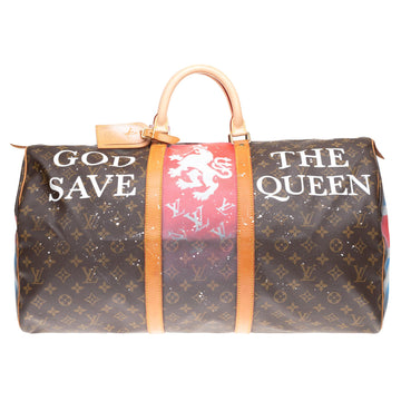 LOUIS VUITTON Travel bag Keepall 55 customized 