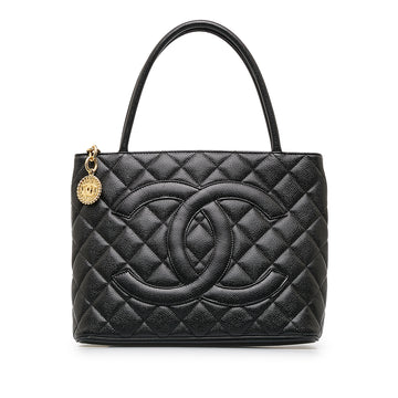 CHANEL Caviar Medallion Tote Tote Bag