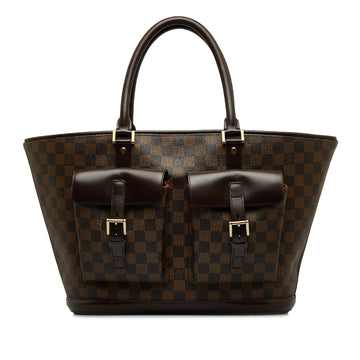 LOUIS VUITTON Damier Ebene Manosque GM Tote Bag