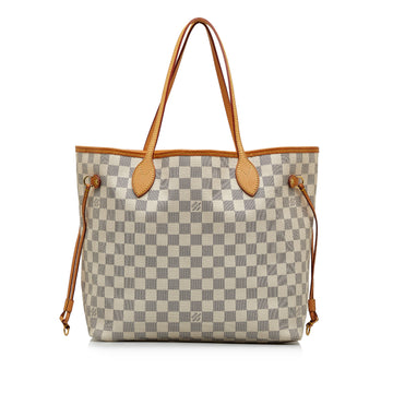 LOUIS VUITTON Damier Azur Neverfull MM Tote Bag