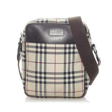 Burberry House Check Canvas Crossbody Bag