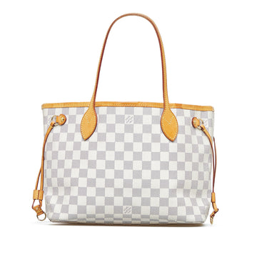 LOUIS VUITTON Damier Azur Neverfull PM Tote Bag