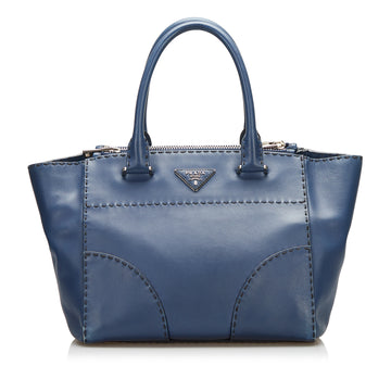 Prada Calfskin Stitched Handbag