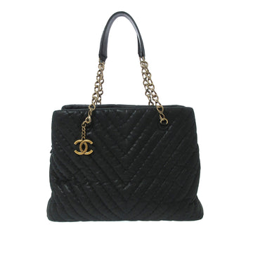 Chanel Lambskin Leather Chevron Shoulder Bag