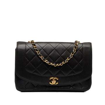 CHANEL Medium Lambskin Diana Flap Crossbody Bag