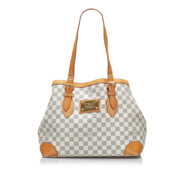 LOUIS VUITTON Damier Azur Hampstead MM Tote Bag