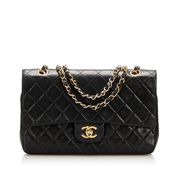 Chanel Medium Classic Lambskin Double Flap Shoulder Bag