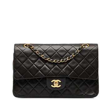 CHANEL Medium Classic Lambskin Double Flap Shoulder Bag