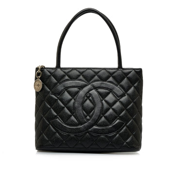 CHANEL Caviar Medallion Tote Tote Bag