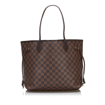 LOUIS VUITTON Damier Ebene Neverfull MM Tote Bag