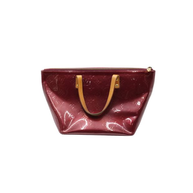 LOUIS VUITTON Burgundy Monogram Vernis Bellevue Pm Bag