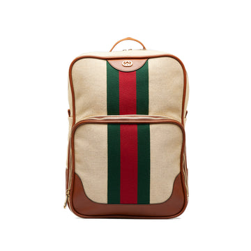 GUCCI Web Canvas Backpack