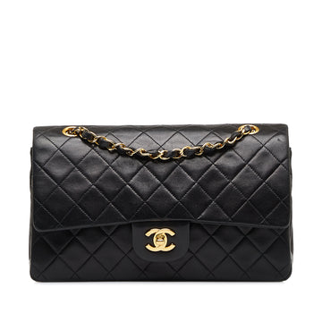 CHANEL Medium Classic Lambskin Double Flap Shoulder Bag